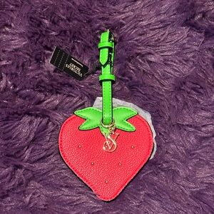 Victoria's Secret Strawberry Luggage tag NWT